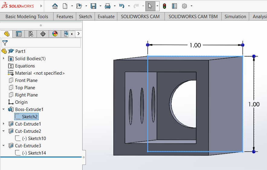 CAD of redesigned shaft component